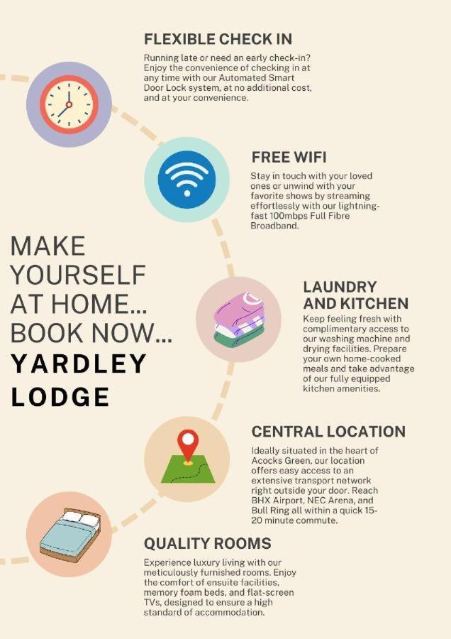 Yardley Lodge Бирмингем Экстерьер фото